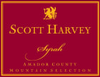 Scott Harvey Mountain Selection Syrah 2006  Front Label