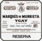 Marques de Murrieta Rioja Reserva 1995 Front Label
