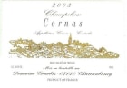 Courbis Cornas Champelrose 2003 Front Label