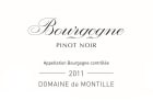 Domaine de Montille Burgundy Bourgogne Rouge 2011 Front Label