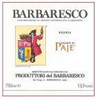 Produttori del Barbaresco Barbaresco Paje Riserva 2005 Front Label