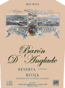 Bodegas Franco-Espanolas Baron d'Anglade Reserva 1995 Front Label
