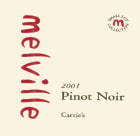 Melville Small Lot Collection Carrie's Pinot Noir 2001  Front Label