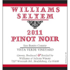 Williams Selyem Vista Verde Vineyard Pinot Noir 2011 Front Label