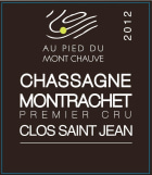 M. Picard Au Pied du Mont Chauve Chassagne Montrachet Clos Saint Jean 2012 Front Label