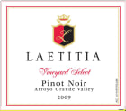 Laetitia Vineyard Select Pinot Noir 2009 Front Label