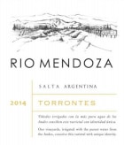 Rio Mendoza Torrontes 2014 Front Label