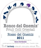 Ronco del Gnemiz Rosso del Gnemiz 2011 Front Label