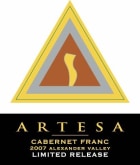 Artesa Limited Release Cabernet Franc 2007 Front Label