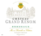 Antoine Moueix Bordeaux Chateau Grand Renom Blanc 2014 Front Label