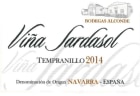 Bodegas Alconde Vina Sardasol Tempranillo 2014 Front Label