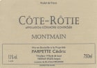 Cedric Parpette Cote-Rotie Montmain 2014 Front Label