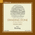 Standing Stone Vineyards Dry Riesling 2013 Front Label