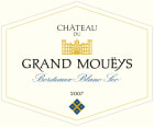 Chateau du Grand Moueys Bordeaux Blanc 2007 Front Label