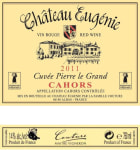 Chateau Eugenie Cuvee Pierre Le Grand 2011 Front Label