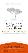 Chateau Haut Bergeron Graves Superieures Chateau La Fleur des Pins Blanc 2014 Front Label