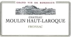 Chateau Moulin Haut Laroque Fronsac 2010 Front Label