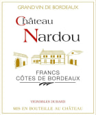Chateau Nardou Cotes de Bordeaux Francs 2012 Front Label