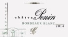 Chateau Penin Bordeaux Blanc 2014 Front Label