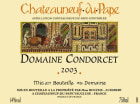 Domaine Condorcet Chateauneuf-du-Pape 2003 Front Label