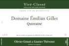 Domaine de la Bongran  Vire-Clesse Quintaine 2012 Front Label