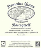 Domaine Guion Bourgueil Cuvee Domaine 2013 Front Label