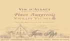 Domaine Jean Sipp Vieilles Vignes Pinot Auxerrois 2012 Front Label