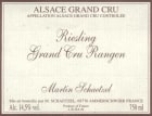 Domaine Martin Schaetzel Alsace Rangen Grand Cru Riesling 2007 Front Label