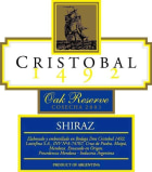Don Cristobal Oak Reserve Shiraz 2003 Front Label