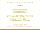 Grand Enclos de Cerons Cerons 2007 Front Label