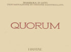 Hastae Barbera d'Asti Quorum 2001 Front Label