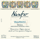 Nanfro Sicilia Frappato 2012 Front Label