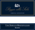 Poggo alla Sala Vino Nobile di Montepulciano Riserva 2008 Front Label