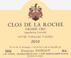 Domaine Ponsot Clos de la Roche Cuvee Vieilles Vignes Grand Cru 2010 Front Label