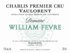 William Fevre Chablis Vaulorent Premier Cru 2009 Front Label