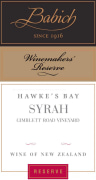 Babich Winemaker's Reserve Syrah 2009 Front Label