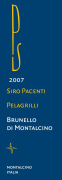 Siro Pacenti Brunello di Montalcino Pelagrilli 2007 Front Label
