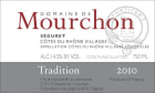 Domaine de Mourchon Cotes du Rhone Villages Seguret Tradition 2010 Front Label