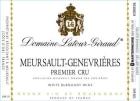 Domaine Latour-Giraud Meursault-Genevrieres Premier Cru 2012 Front Label