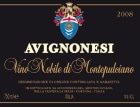 Avignonesi Vino Nobile di Montepulciano 2008 Front Label