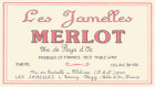 Les Jamelles Vins de Pays D'Oc Merlot 2011 Front Label