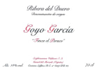 Viticultor Goyo Garcia Viadero Finca El Peruco 2012 Front Label