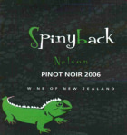 Waimea Estates Spinyback Pinot Noir 2006 Front Label