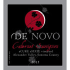 De Novo Wines Alexander Valley Cabernet Sauvignon 2015 Front Label