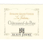 Domaine Grand Veneur La Fontaine Chateauneuf-du-Pape Blanc 2017 Front Label