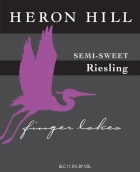 Heron Hill Winery Classic Semi Sweet Riesling 2013 Front Label