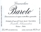 Fratelli Alessandria Barolo Gramolere 2009 Front Label