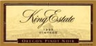 King Estate Pinot Noir 1996 Front Label