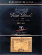 Berberana Vina Alarde Rioja Reserva 1997 Front Label
