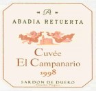 Abadia Retuerta Cuvee El Campanario 1998 Front Label